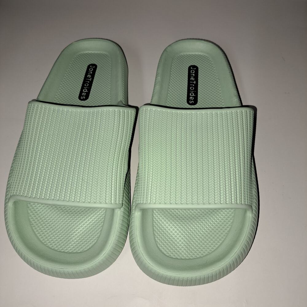 Janetroides Slides Sandals Mint Green Unisex Size 40-41 (US Men’s 7-8)